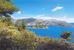 Kardamyla (Marmaro) village in North East Chios